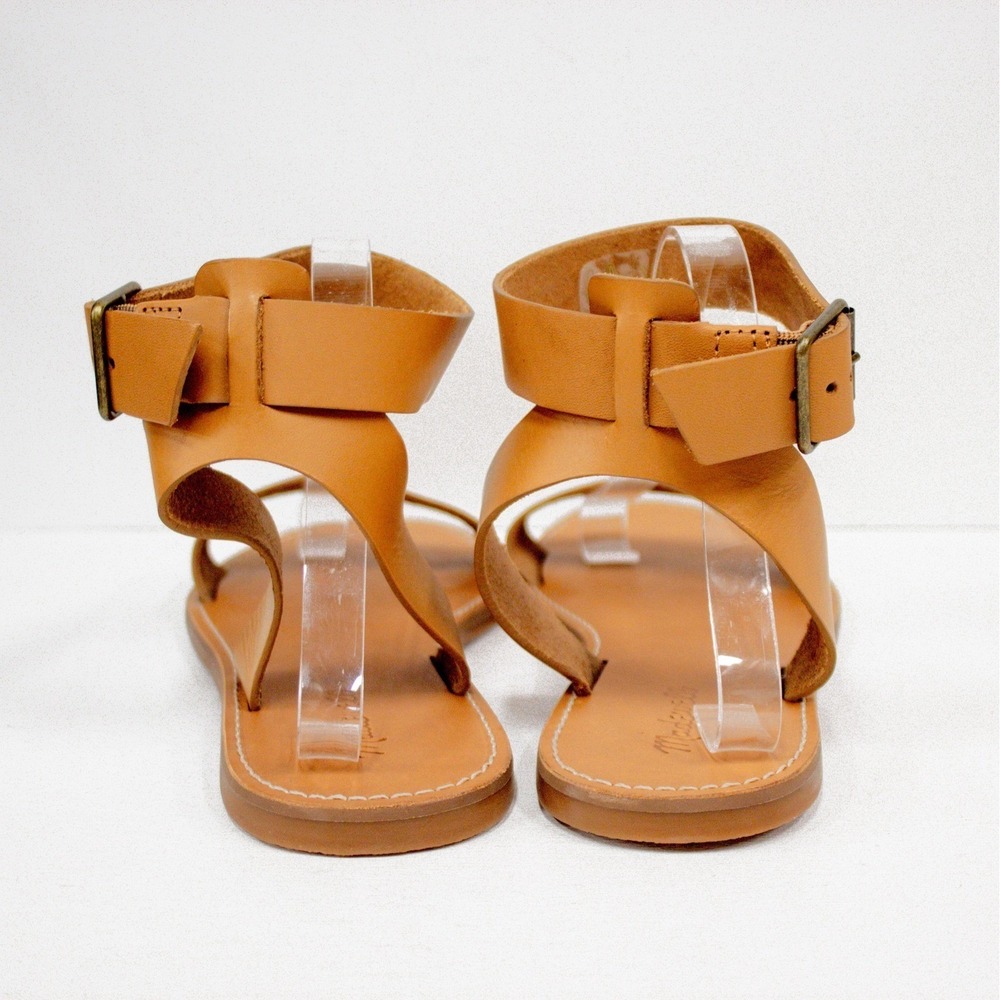 Madewell The Boardwalk Ankle Strap Leather Sandal in Tan Women's Size 11 -New! - Picture 7 of 11